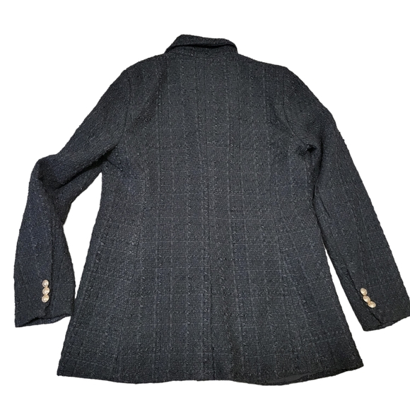 Maison d' Amelie Paris Black Tweed Blazer - Picture 2 of 6